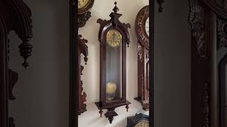 レンツキルヒ 大型スリゲル Lenzkirch wall clock around 1910 [upl. by Schram]