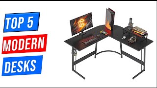 ✅5 Best Modern Desks 2024  Modern Home Office Desks For Your Workspace [upl. by Warner]