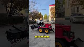 Orchard greenhouse management rotary tiller tillage machine plowing machine fourwheel drive tra [upl. by Siocnarf]