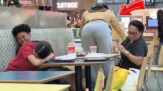 Fat Guy Farts In People Faces While They Eat [upl. by Nojram257]