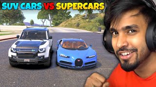 SUPER CARS VS SUV CARS TESTING  TECHNO GAMERZ [upl. by Orenid]