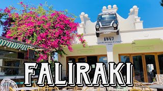 Faliraki Rhodes Greece 2023 4K  Beach Town [upl. by Ena]