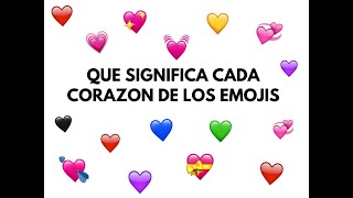 Que significa cada emoji de corazón [upl. by Claudette370]