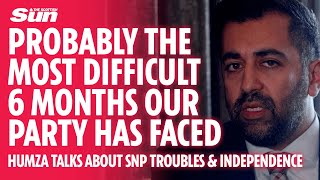 Humza admits last 6 months most difficult SNP have faced but desire for Independence still strong [upl. by Rafaelof]