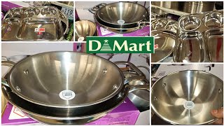 DMART Steel Kadai with latest prices [upl. by Eddana]