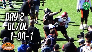 2024 Senior Bowl Coverage Day 2  OLvsDL  American Team 1 on 1 [upl. by Vorster]