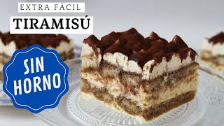 TIRAMISU  TARTA FÁCIL  Receta paso a paso [upl. by Clarey]