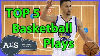 Top 5 Offensive Basketball Plays [upl. by Ynahirb]