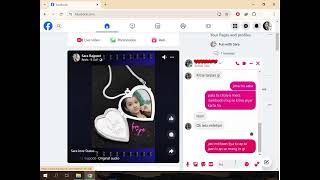 Facebook Chatting Video  محبت کی گپ شپ  Sara amp Sherooz  facebook shorts love status [upl. by Enidan]