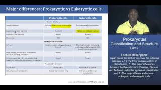 MCAT® Prokaryotes Classification and Structure  Part 1 – Prokaryotic vs Eukaryotic cells [upl. by Sabu]