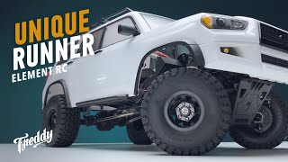 Realistic crawler with IFS Enduro Trailrunner 4WD in 110 scale by Element Rc [upl. by Suirauqram]