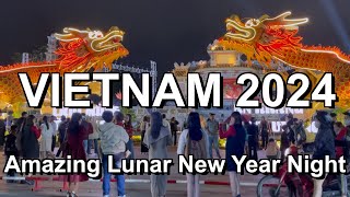 Vietnam Lunar New Year 2024 🇻🇳 Beautiful Lunar New Year Hue Vietnam Night 2024 [upl. by Letnahs]