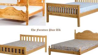 Pine Double Bed Frame and Mattress Designs [upl. by Aldas956]