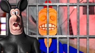 Mickey Escapes Siren Cop Prison Roblox [upl. by Ayikan]