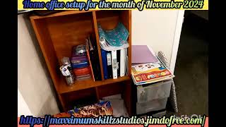 home office tour for the month of November 2024 [upl. by Jenette]