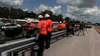 Airplane Lands and Takes off on I95 [upl. by Bore]