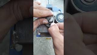 bending metal with bearings fyp metalbending simple creative homemade [upl. by Yenohtna594]