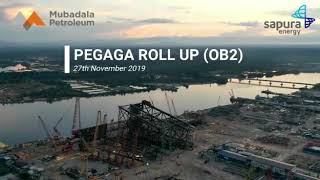 SAPURA ENERGY  PROJECT PEGAGA  JACKET ROLL UP 2019 [upl. by Ottinger]