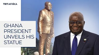 Ghana President Unveils His Statues [upl. by Dachia]