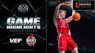 VEF Riga v BAXI Manresa  Week 10  Highlights  Basketball Champions League 202223 [upl. by Nhguavoj]