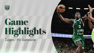 Žalgiris  FC Barcelona  Game Highlights  20241003 [upl. by Son]