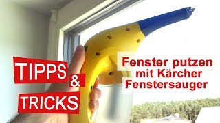 Fenster streifenfrei sauber Das kann der Kärcher AkkuFenstersauger  Test [upl. by Nilauqcaj]