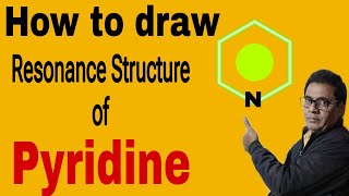 How to draw Resonance Structure of Pyridine 6  NEET IITJEE [upl. by Cohette]