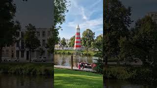 Lighthouse in canal Breda TravelwithHugoF breda netherlands Lighthouse [upl. by Ru]