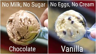 2 Healthy Ice Cream Recipes For Weight Loss  No Sugar  No Eggs  No MilkNo Cream  Skinny Recipes [upl. by Eenaj]