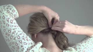 Real Simple Bridal Hair Tutorial Video Swept to the Side with a Twist [upl. by Sucerdor]