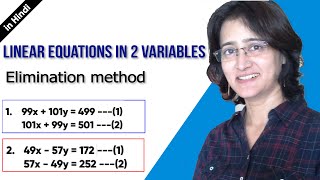 Interchanged Coefficient I Simultaneous Equations I Method of Elimination I [upl. by Macur78]