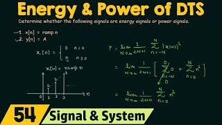 Discrete Time Power Signals Solved Problems [upl. by Ann-Marie]