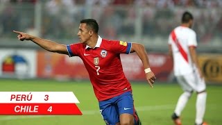 Perú 3  4 Chile  Eliminatorias Rusia 2018  Alberto Jesús López [upl. by Kentigerma]