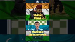 Nodirbek Abdusattorov VS Sahib Singh chess uzchesss abdusattorov presidentcup [upl. by Leis]