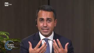 Luigi Di Maio sulla riforma delle tasse  Porta a Porta 17092020 [upl. by Steffi436]