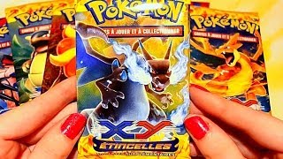 EXCLU  Ouverture de 2 tripacks Pokémon XY 2 Étincelles FR  quotBooster de feu booster denfer quot [upl. by Shelli]