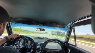 1963 Split Window Corvette 3273404Speed driving video [upl. by Ecirtram1]