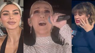 Celebs React To Celine Dions Comeback Olympics Performance [upl. by Abocaj328]