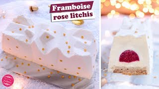 🏔 BUCHE de NOEL ISPAHAN FRAMBOISE ROSE LITCHI 🏔 [upl. by Roma218]