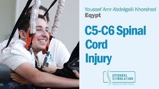 C5C6 Spinal Cord Injury Patient Youssef Talks About His Epidural Stimulation Experience [upl. by Ellersick249]