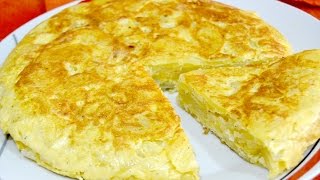 Tortilla Spanish Omelet  Spanish Tapas [upl. by Airetal572]