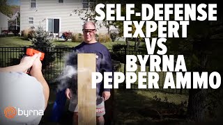 SelfDefense Expert VS Byrna Pepper Ammo [upl. by Nohsad]