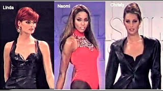 The Trinity  Catwalk  Linda Evangelista Naomi Campbell Christy Turlington [upl. by Frasch]