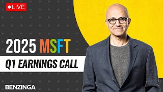 🔴WATCH LIVE Microsoft Q1 2025 Earnings Call  MSFT [upl. by Ylebmik]