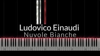 Ludovico Einaudi  Nuvole Bianche Piano Tutorial [upl. by Nylitsirk596]