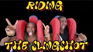 RIDING THE SLINGSHOT IN ORLANDO FLORIDA [upl. by Suivat]