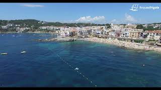 Calella de Palafrugell La costa brava desde el aire a vista de dron [upl. by Margo]