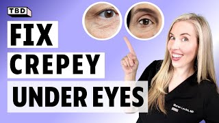 Fix Your Crepey Under Eye Skin  3 AtHome Antiaging Treatments [upl. by Delmore791]