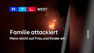 Familie attackiert Mann sticht auf Frau und Kinder ein  RTL WEST 19062024 [upl. by Tierell642]