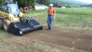 Bobcat 6B Landscape Rake Rock Hound Harley Rake For Skid Steer Loader For Sale Mark Supply [upl. by Kyd628]